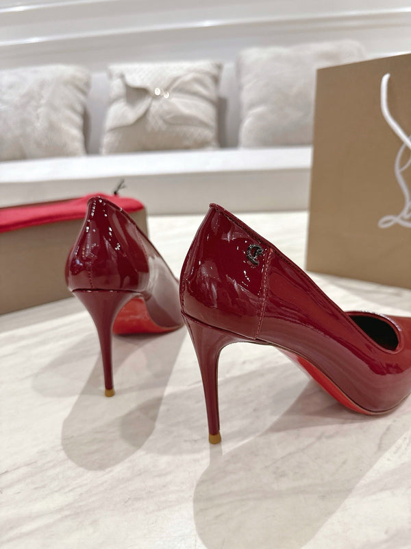 CL 25 Kate Patent Leather Pumps Red Gloss Calfskin 307528