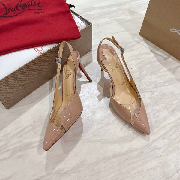 CL 25 Slingback Sandals Nude PVC Gloss Calfskin 307530