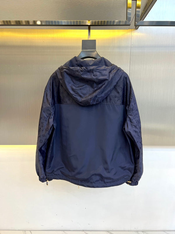 LV NAVY BLUE MONOGRAM WINDBREAKER 238897