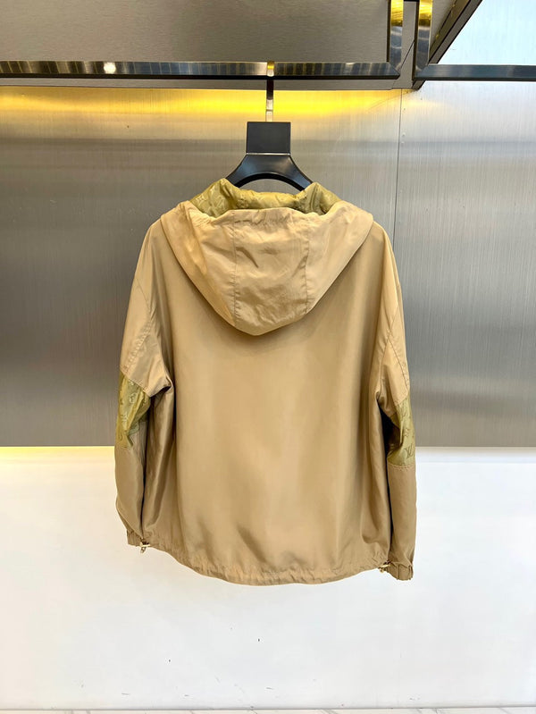 LV STRAW AND TEAK MONOGRAM WINDBREAKER 238899