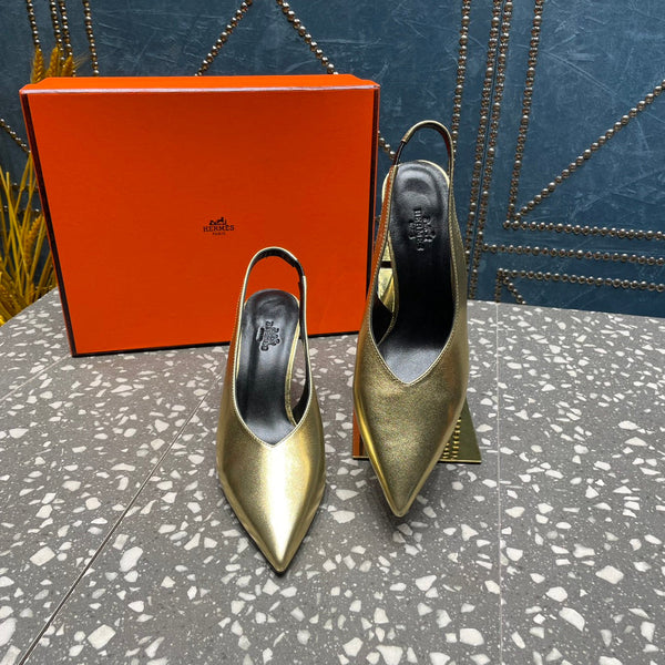 HM Intime 70 Pump Gold Lambskin  962933