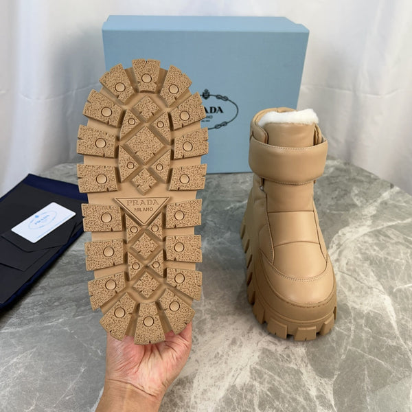 PRA 25s Boots Beige With Fur Soft Cowhide 454749