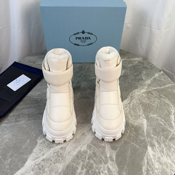 PRA 25s Boots White With Fur Soft Cowhide 454751