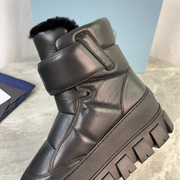 PRA 25s Boots Black With Fur Soft Cowhide 454752