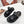 TWO-STRAP SANDALS IN BLACK CALFSKIN