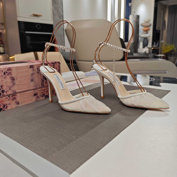 Jimmy 25 Seada 100 Pump White Cowhide 240047