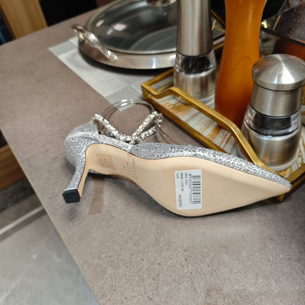 Jimmy 25 Stevie 80 Pumps Silver Satin 240059