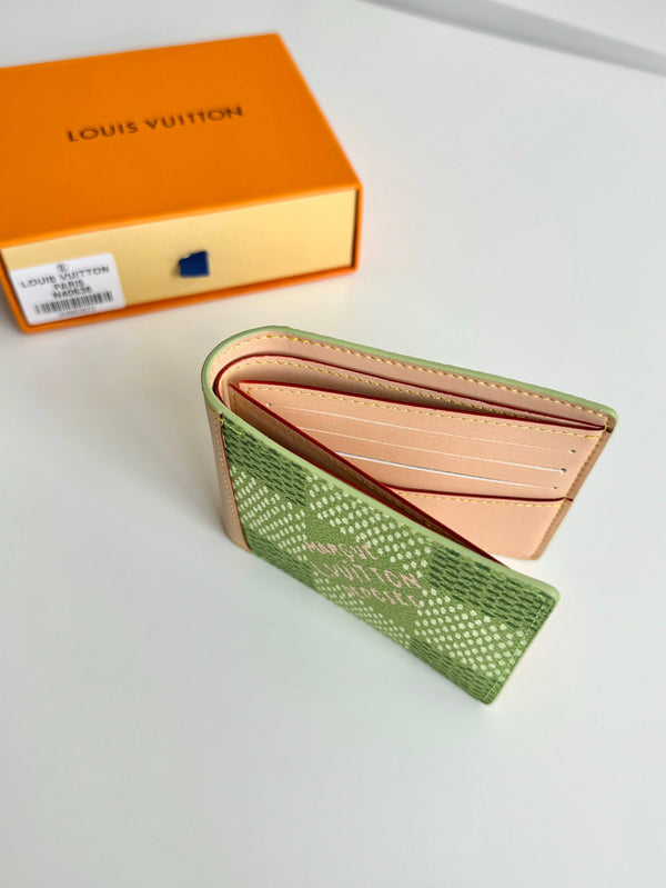 LV x Tyler Slender Wallet Green Damier Golf Canvas 221434