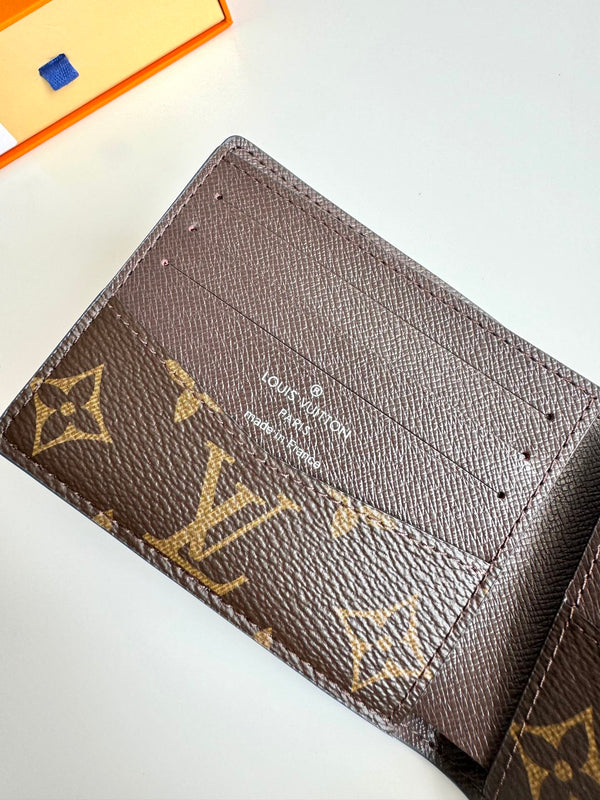 LV M82798 Multiple Wallet Blue Brown Monogram Canvas 221260