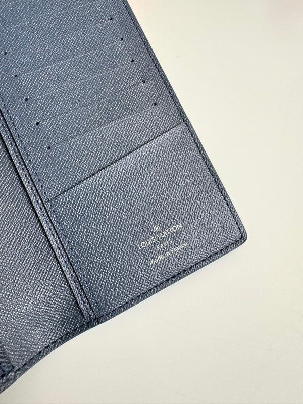 LV Brazza Navy Blue Monogram Gradient Canvas 221312