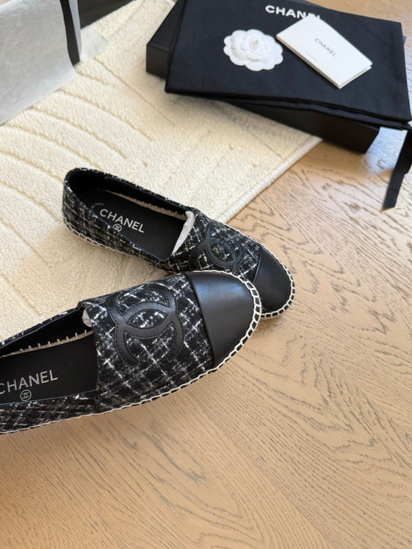 CC Espadrilles Quilted Tweed