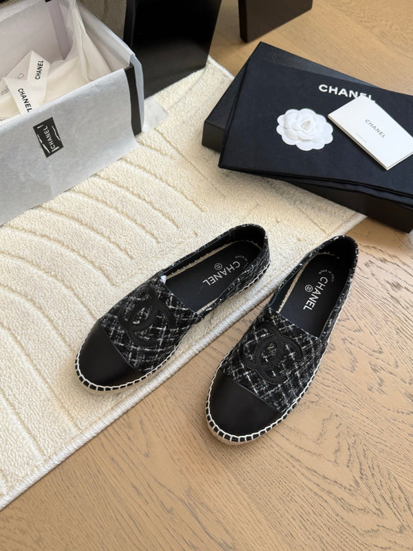 CC Espadrilles Quilted Tweed