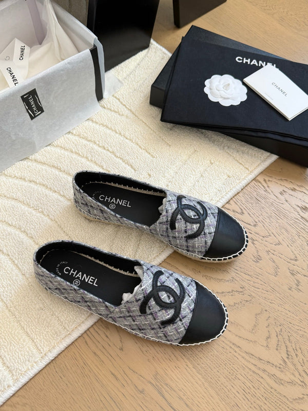CC Espadrilles Quilted Tweed