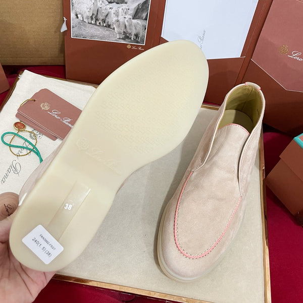 LP Open Walk Ankle Boot In Light Beige Pink Mix Pink Suede 978054
