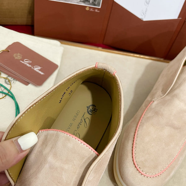 LP Open Walk Ankle Boot In Light Beige Pink Mix Pink Suede 978054