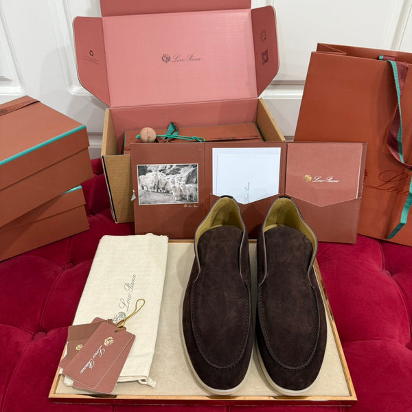 LP Open Walk Ankle Boot In Brown Chocolate Suede 978064