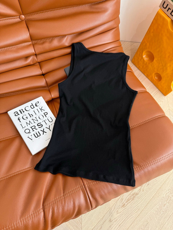 YSL Logo Vest Cotton