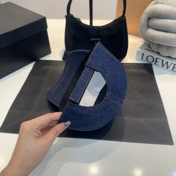 Celin Cap Blue Denim Fabric 210428