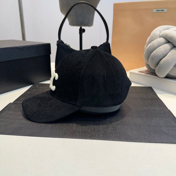 Celin Cap Black Cotton Fabric 210412