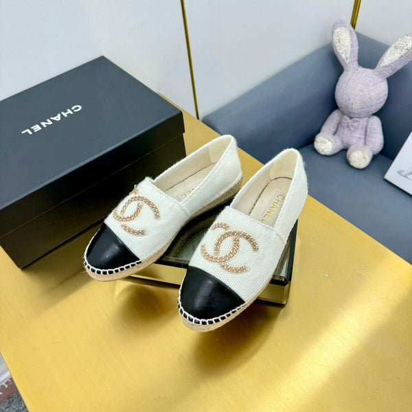 CC 25s Loafers White/Black Wool 297816
