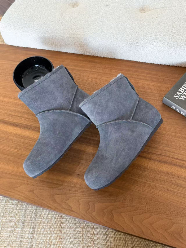 UGG Classic Femme Mini Boots Grey Wool Suede 517910