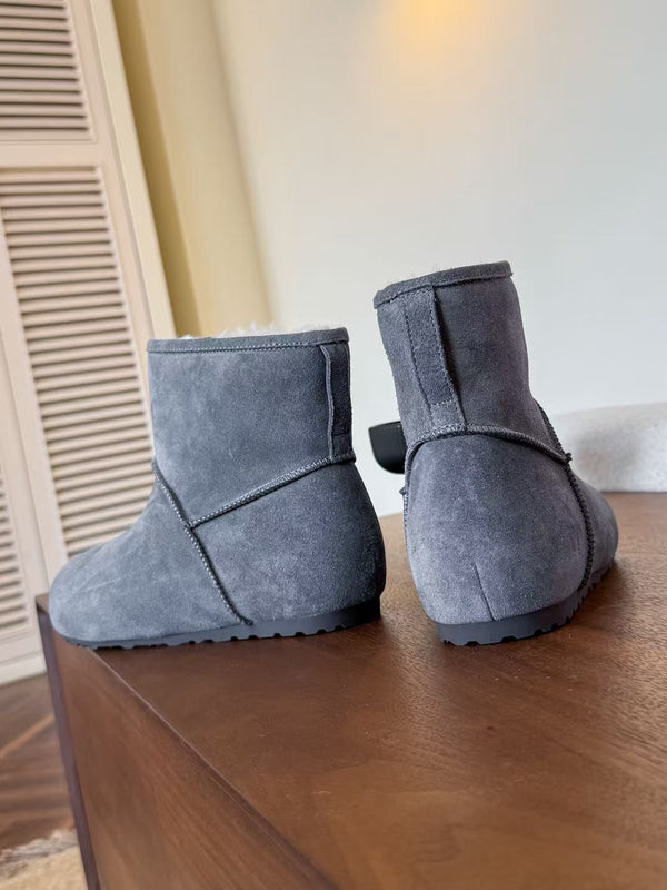 UGG Classic Femme Mini Boots Grey Wool Suede 517910