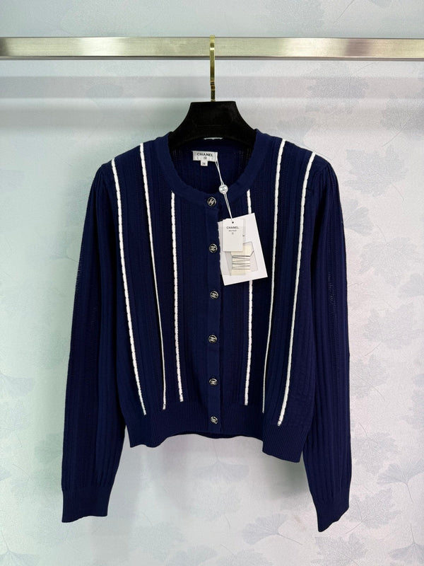 CC 25 Cardigan Navy Blue Wool 279172