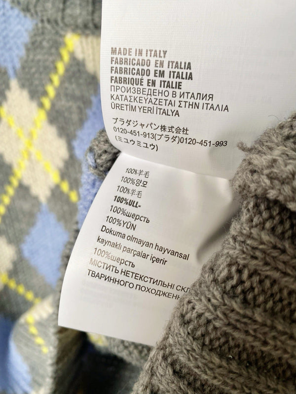 Prada 25 Cardigan Multicolor Wool 293871