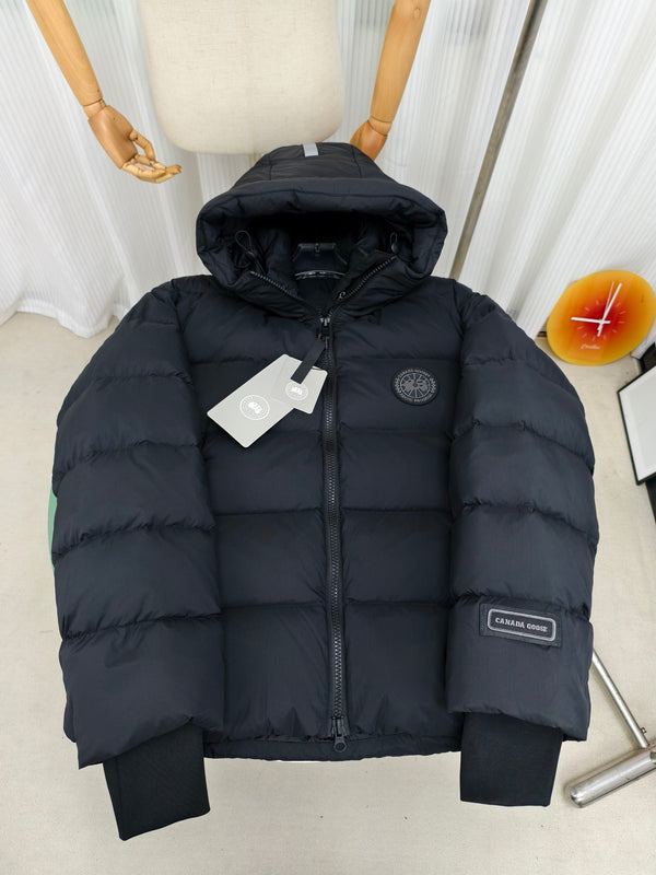 C. Goose Down Jacket Black Polyester 0013
