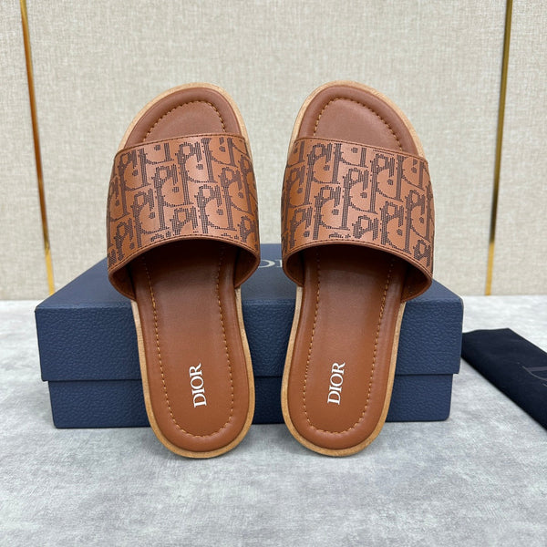 CD SLIDE SANDAL CIDER CALFSKIN