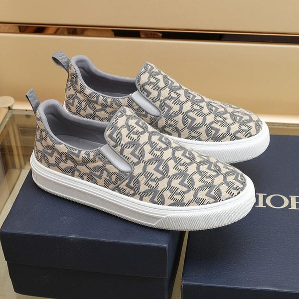 CD SOLAR SLIP-ON BEIGE MIX GRAY FABRIC