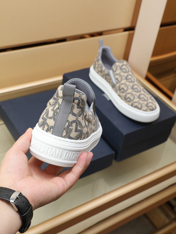 CD SOLAR SLIP-ON BEIGE MIX GRAY FABRIC