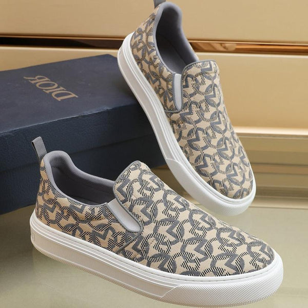 CD SOLAR SLIP-ON BEIGE MIX GRAY FABRIC