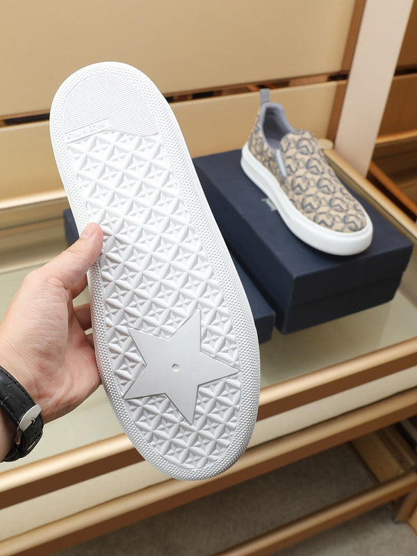 CD SOLAR SLIP-ON BEIGE MIX GRAY FABRIC