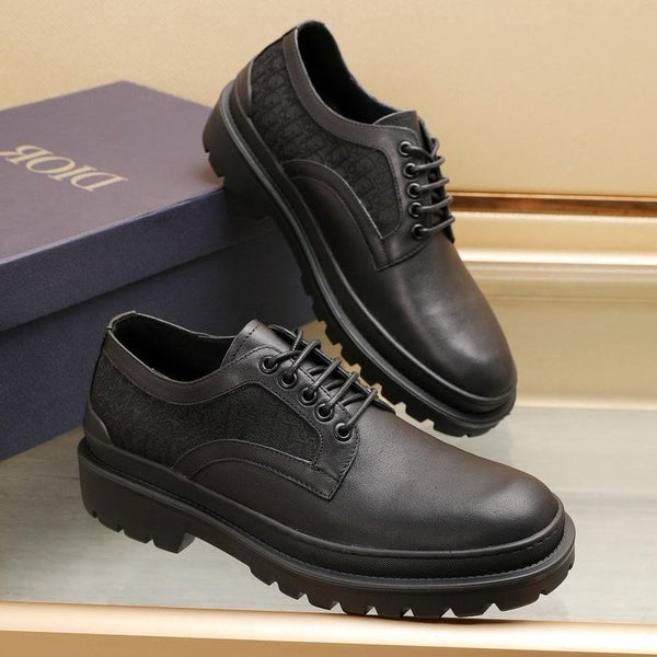 CD EXPLORER DERBY SHOE BLACK CALFSKIN