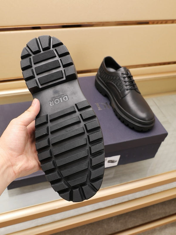 CD EXPLORER DERBY SHOE BLACK CALFSKIN