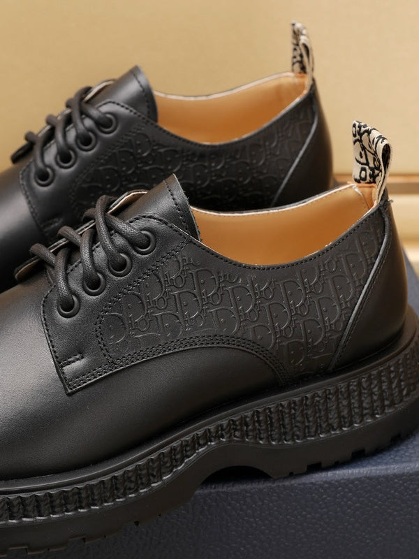 CD EXPLORER DERBY SHOE BLACK CALFSKIN