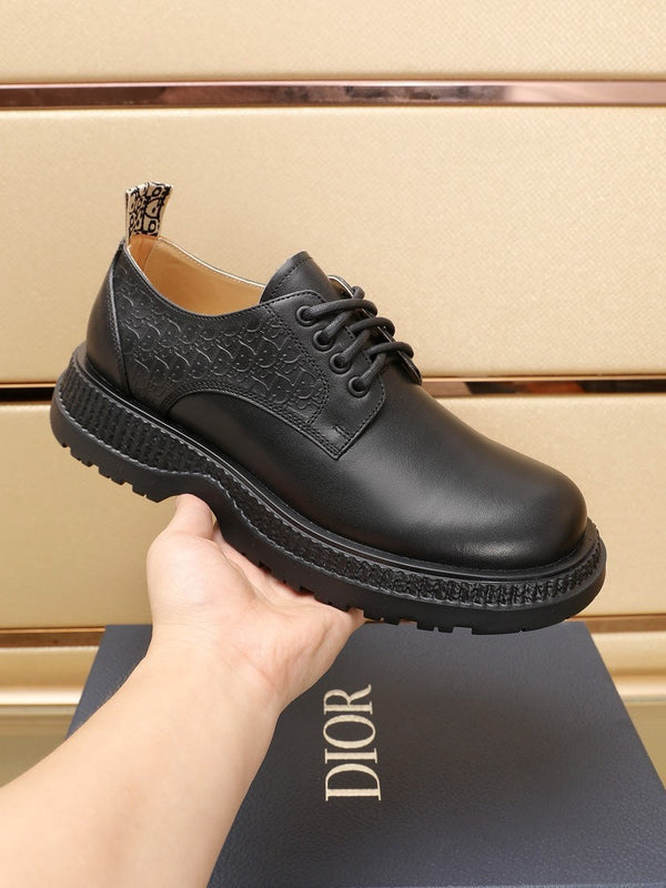 CD EXPLORER DERBY SHOE BLACK CALFSKIN