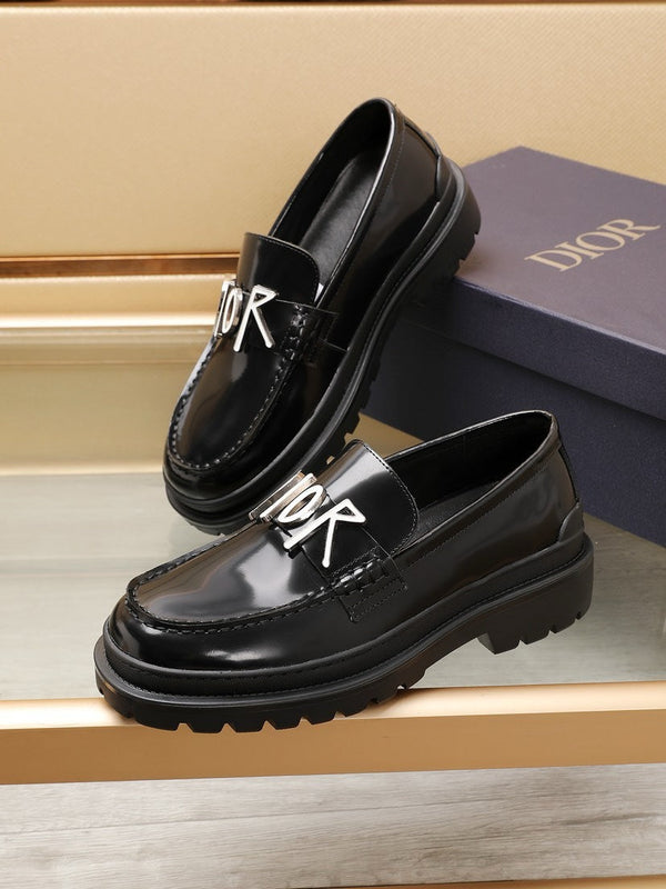 CD EXPLORER LOAFER BLACK POLISHED CALFSKIN