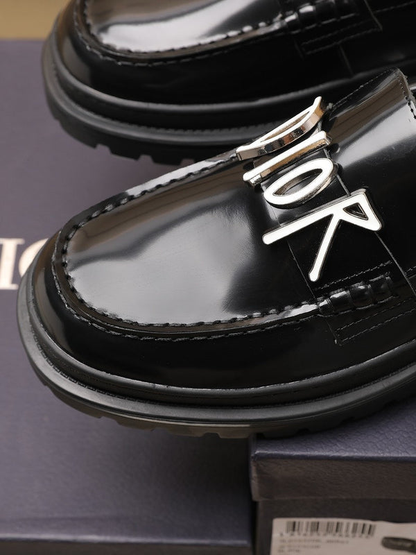 CD EXPLORER LOAFER BLACK POLISHED CALFSKIN