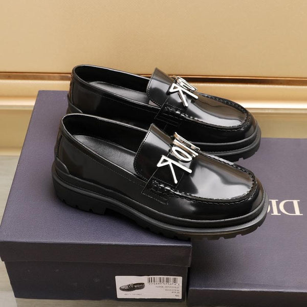 CD EXPLORER LOAFER BLACK POLISHED CALFSKIN