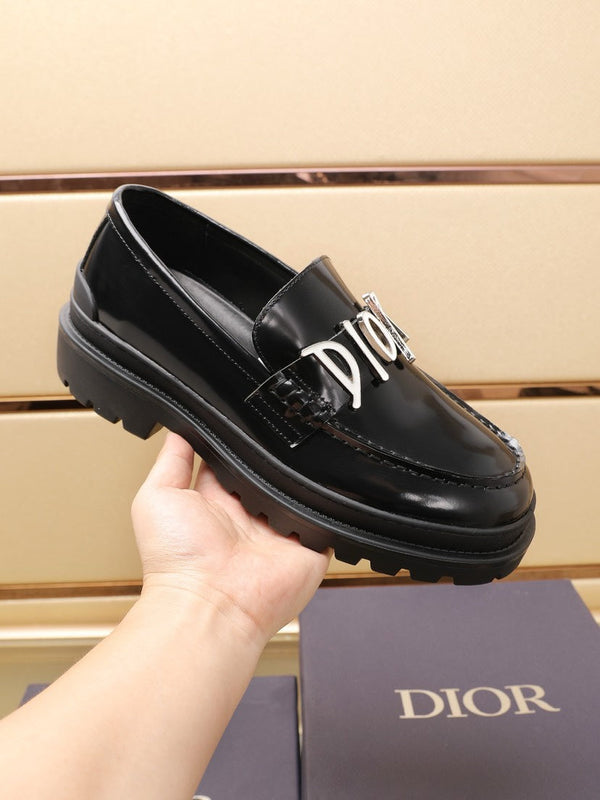 CD EXPLORER LOAFER BLACK POLISHED CALFSKIN