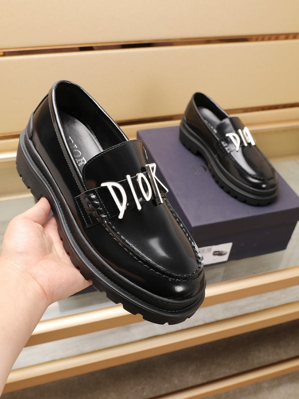 CD EXPLORER LOAFER BLACK POLISHED CALFSKIN