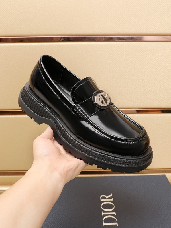 CD EXPLORER ICON LOAFER BLACK POLISHED CALFSKIN