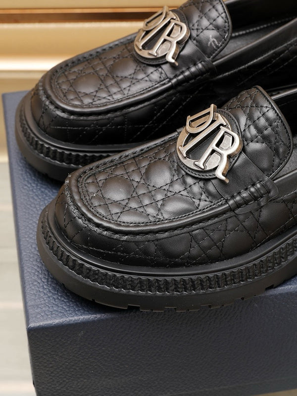 CD EXPLORER LOAFER BLACK EMBROIDED CALFSKIN