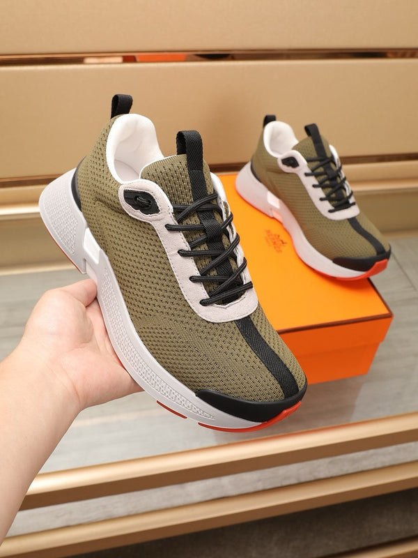 HM HUGO SNEAKER OLIVE BREATHABLE FABRIC