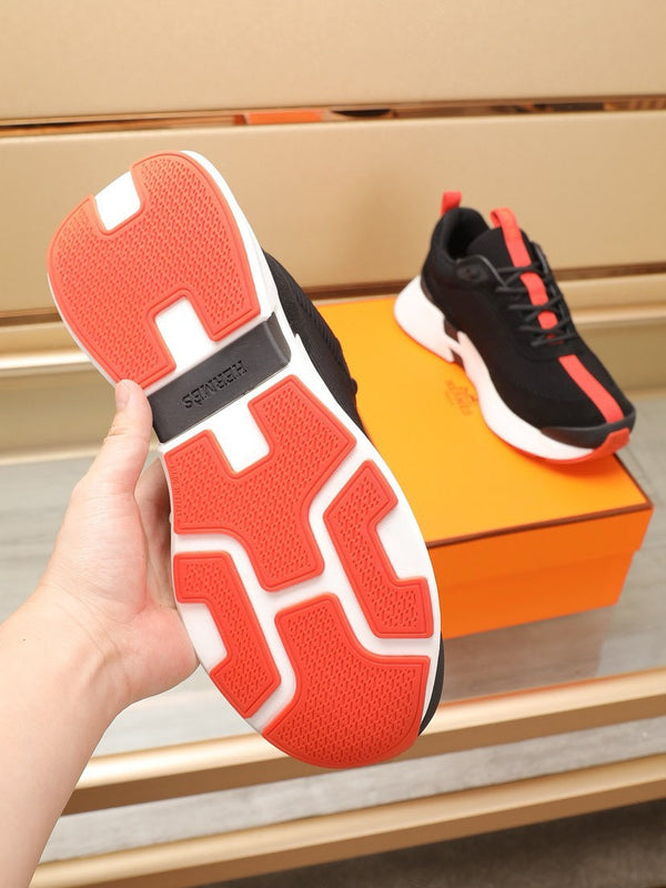 HM HUGO SNEAKER BLACK AND ORANGE WEAVE