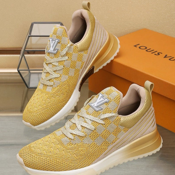 SNEAKERS IN LIGHT YELLOW MESH BREATHABLE AND RUBBER
