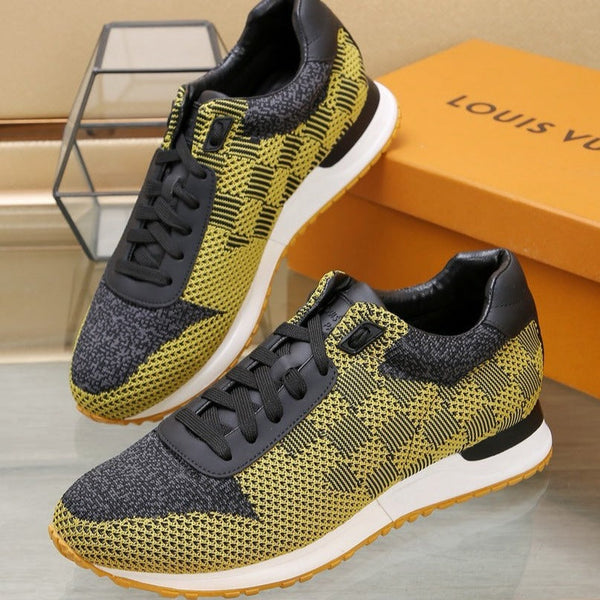 LV CLASSIC SNEAKER IN CORN YELLOW MIX BLACK DAMIER