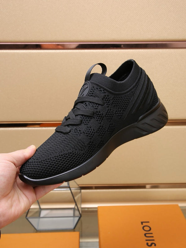 SNEAKERS LV IN TESSUTO A RETE NERO